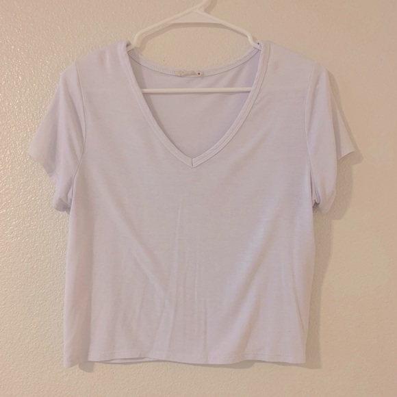 Olivia Rae Tops - White Crop Top